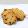 Biscuit sans gluten à la farine de pois chiche, noisette et cramberries