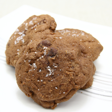 Cookie tout chocolat noir au sel de Gruissan