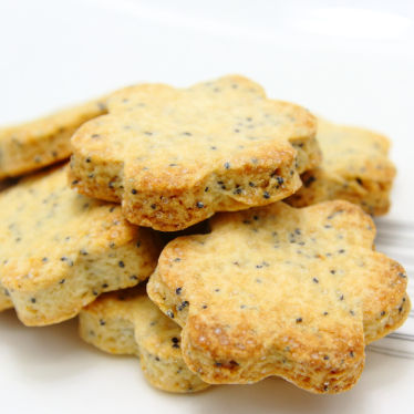 Biscuit sablé au citron et graines de pavot