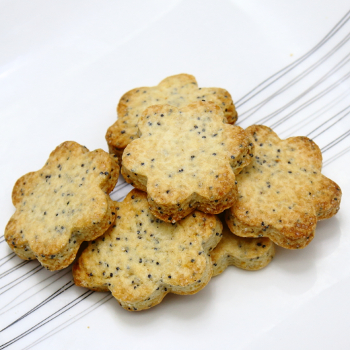 Biscuit sablé au citron et graines de pavot Biscuit sablé au citron et graines de pavot