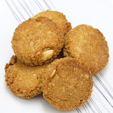 Biscuit sans gluten noix de coco, poudre d'amandes, cacahuètes, noix de cajou